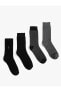 4'lü Soket Çorap Seti Çok Renkli