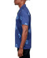 Men's Slim-Fit Non-Iron Performance Stretch Abstract Floral-Print Button-Down Camp Shirt