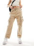 Napapijiri Faber cargo tapered trousers in beige