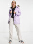 Фото #4 товара Noisy May Petite faux fur hood parka coat in lilac