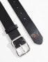 Фото #4 товара PS Paul Smith outline zebra detail leather belt in black