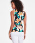 ფოტო #2 პროდუქტის Women's Side-Zip Surplice Top, Created for Macy's