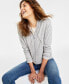 Фото #1 товара Petite 100% Cashmere Zip Hoodie, Created for Macy's