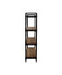 Фото #2 товара Greenwood Industrial 4 Shelf Firwood Bookcase