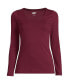 Фото #2 товара Plus Size Lightweight Jersey Skimming Long Sleeve Scoop Neck T-shirt