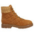 Фото #1 товара Easy Spirit Lakely Quilted Lace Up Womens Brown Casual Boots E-LAKELY-MBR01