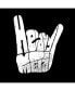 Фото #2 товара Heavy Metal Men's Raglan Word Art T-shirt