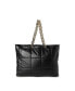 Фото #1 товара Women's Quilted Chain Tote Bag