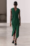 Zw collection draped pencil dress