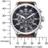 Фото #5 товара Citizen Men's Chronograph Eco-Drive Watch with Leather Strap