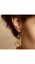 Фото #2 товара Gold Veils - Petal Chandelier Earrings