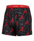 ფოტო #3 პროდუქტის Men's Gray, Black Atlanta Braves Super Fit 2-Pack Boxer Briefs Set