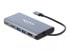 Delock 87683 - Wired - USB 3.2 Gen 1 (3.1 Gen 1) Type-C - 10,100,1000 Mbit/s - Grey - SD - SDHC - SDXC - 4K Ultra HD