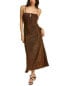 Фото #1 товара Misha Collection Pearl Maxi Dress Women's Brown 2