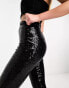 Фото #4 товара Commando sequin flare leggings in black