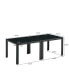 Coffee Table Set Of 2, Square Modern Table With Tempered Glass Finish For Living Room