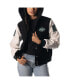 ფოტო #3 პროდუქტის Women's Black New York Jets Sailor Full-Snap Hooded Varsity Jacket