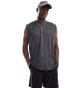 ASOS DESIGN oversized tank vest in grey sporty mesh with spine print