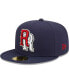 Фото #2 товара Men's Navy Round Rock Express Authentic Collection Road 59FIFTY Fitted Hat