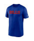 Фото #3 товара Men's Royal Buffalo Bills Wordmark Legend Performance T-shirt