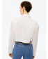 ფოტო #3 პროდუქტის Women's Cropped Shirt With Shoulder Pads