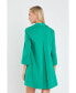 ფოტო #3 პროდუქტის Women's A-Line Kaftan Collar Dress