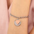 Bicolor bracelet with heart decoration LPS05APY04