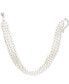 ფოტო #1 პროდუქტის Cultured Freshwater Pearl (5mm) Three Strand 14" Choker Necklace in Sterling Silver