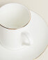 Фото #11 товара Gold bone china coffee cup and saucer