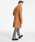 ფოტო #2 პროდუქტის Men's Modern-Fit Solid Double-Breasted Overcoat