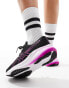 Asics Gel-Pulse 15 neutral running trainers in black and hot pink