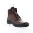 Фото #2 товара Bruno Magli Val VAL2 Mens Brown Leather Lace Up Casual Dress Boots