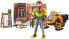 bruder 63102 Bworld Mountain Hut with Snowmobile & Figure 1:16 Snowmobile Skier Winter Toy Theme Set