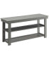 Фото #1 товара 35.5" MDF Oxford Utility Mudroom Bench with Shelves