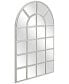 Фото #2 товара Solid Wood Base Covered with Beveled Arch Window Mirror - 30" x 40"