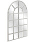 Solid Wood Base Covered with Beveled Arch Window Mirror - 30" x 40"