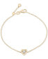 ფოტო #1 პროდუქტის Diamond Heart Link Bracelet (1/10 ct. t.w.) in Gold Vermeil, Created for Macy's