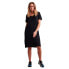 PIECES Kamala V Neck Short Sleeve Long Dress