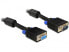 Delock 1m VGA Cable - 1 m - VGA (D-Sub) - VGA (D-Sub) - Male - Female - Black