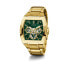 Фото #5 товара GUESS Men's 43mm Watch - Gold Tone Strap Green Dial Gold Tone Case GW0456G3