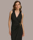 Фото #6 товара Donna Karan Women's Asymmetric Gathered Tear-Drop Dress