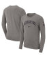 Фото #1 товара Men's Heather Gray Michigan State Spartans Arch 2-Hit Long Sleeve T-shirt