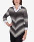 Petite Classics Chevron Ombre Woven Sweater Синий, PS - фото #8