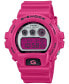 ფოტო #1 პროდუქტის Men's Digital Pink Resin Strap Watch 50mm, DW6900RCS-4