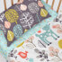 Fitted sheet HappyFriday MOSHI MOSHI Blue Multicolour 70 x 140 x 14 cm