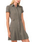 Women's Tab-Waist Fit & Flare Shirtdress