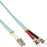 Фото #1 товара InLine Fiber Optical Duplex Cable LC/ST 50/125µm OM3 25m