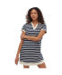 Фото #1 товара Women's Orenda Stripe Polo Dress