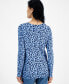 ფოტო #2 პროდუქტის Women's Printed Crewneck Sweater, Created for Macy's