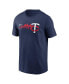 Фото #2 товара Men's Navy Minnesota Twins Local Team Skyline T-shirt